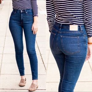 Everlane high rise skinny tall jeans size 27